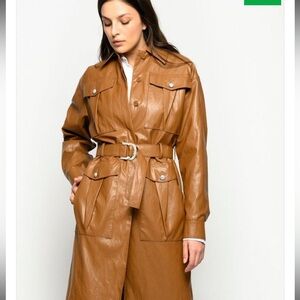 PINKO Vegan leather trench 38 S 4
